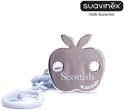SUAVINEX "SCOTTISH COLLECTION" CLIP HOLDER Nr. 3800928- 1x Pacifier/Soother Clip / BLUE (0m+)
