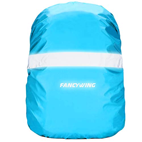 FANCYWING Rucksack Covers Waterproof Backpack Rain Cover W/Reflective Strap Safety Pack Cover Rainproof High Visibility for Cycling Hiking, Camping, Hunting 10-90L