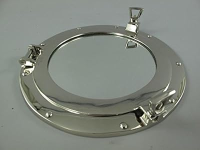 H & H Traders Miroir Hublot) Aluminium Nickelé (D.29 cm