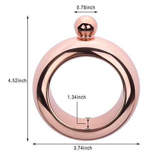 lanshulan 304 Edelstahl Armband Fläschchen ROSE GOLD - 4