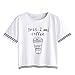 Produktbild feiXIANG Damen drucken t - shirt locker pullover tops kurze ärmel lässige bluse Weißes Hemd (M, Weiß)