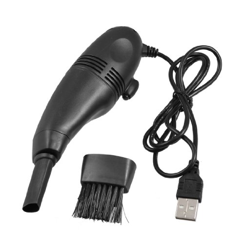 sourcingmap® Schwarz Kunststoff Gehäuse USB Mini Reiniger für PC Laptop Tastatur DE