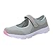 Produktbild Qmber Damen Outdoor Fitnessschuhe Unisex Sneaker Bequeme Sportschuhe für Damen Low top Turnschuh Textil Schuhe Mesh Klettverschluss Sandals/Gray,39