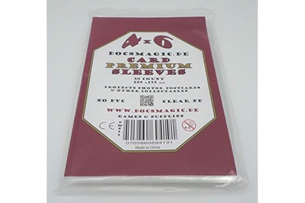 docsmagic.de 50 Premium 4 x 6 Sleeves - 105 x 155 mm - Photo Postcards Foto