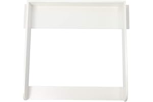 Table à langer Puckdaddy Knut - 90x75,4x10 cm, matelas à langer en bois blanc, plateau à langer de haute qualité compatible avec les commodes Ikea Koppang, matériel de montage mural inclus