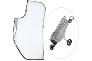 VBESTLIFE Housse de Pluie pour Sac de Golf, Sac de Transparent Capuche de Pluie Cape Housse de Protection étanche Chariot de Tasche pour Sac de et Chariot Le Bag Rain