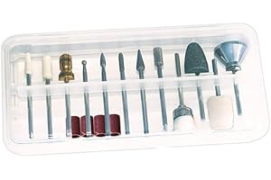 Kit di Punte Comfort Promed, Testine per Fresa, Mole, Fresa per Unghie, Testine, Punte, 12 Punte di Fresa per Decorazione delle Unghie con Misura Standard da 2.332mm a 2.350mm per Manicure & Pedicure