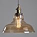 Price comparison product image Transparent Glass Lamp Shade Retro Ceiling Lamp Vintage Light Fitting Pendant Light (Amber)