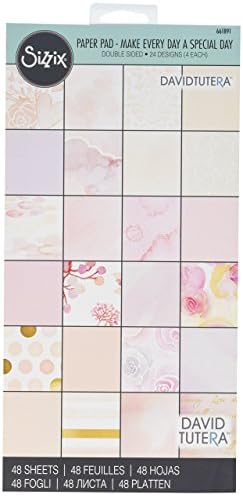 Sizzix 6"X12" Cardstock Pad By David Tutera 48/Pkg-Make Every Day A Special Day