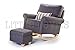 Award Winning Hush Hush Rocking/Nursing/Glider Chair (in Grey) - Converts into Stunning Armchair Too! The Ideal Gliding Chair for Maternity or Just Relaxing in the Conservatory