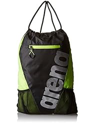 arena Fast Bolsa de Cuerdas, Unisex Adulto, Negro (Black / Fluo Yell), Talla Única