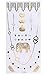 TAFLY Necklace Floral Multi Design Arm Assortment Metallic Transfer Temporary Tattoos Gold Silver Body Jewerly Stickers 6 Sheets