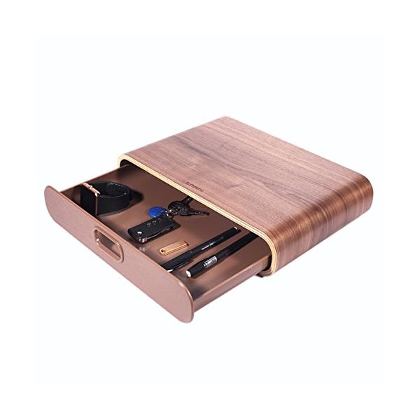SAMDI Universal Wooden Computer Monitor Stand with Drawer Heighen Dock Holder Rise Stand Display Bracket for iMac PC Desktop