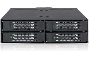 ICY DOCK Backplane IcyDock 4x6,3cm SATAI-III in 1x5,25" HDD/SSD sw, MB607SP-B, Schwarz