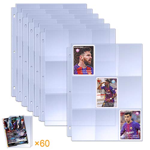 TAOPE 510 Pochettes pour Cartes à Collectionner Portefeuilles de Rangement Collection de Pages d'album, Pages de Cartes de Jeu