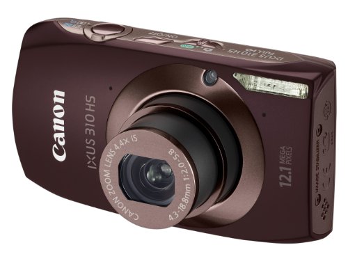 Canon IXUS 310 HS Digital Camera - Brown (12.1MP, 4.4x Optical Zoom) 3.2 inch Touchscreen LCD