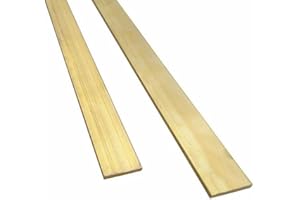 JOEEYKO 2PCS H59 Brass Flat Bar Plate Solid Metal Strip 4mm Thickness 25mm Width 300mm Long Brass Strip (25mm x 4mm x 300mm)