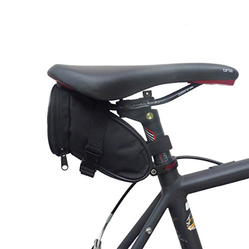 BTR Fahrrad Satteltasche. Kompakte Fahrradtasche. Schwarz. Wasserbeständig - 8