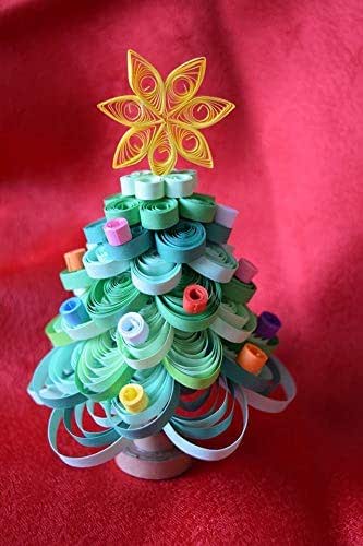 Decorazioni Quilling Natale.Albero Di Natale Tecnica Quilling Amazon It Handmade