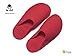 Produktbild Slipper Hausschuhe Badeschuhe Reisepantoffeln "DREAM" rot Größe M = 40-43