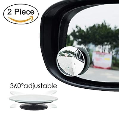 Busy Mom 2 PC Convex Grand Miroir Angle Blind Spot Miroir Vue de Dos en Verre avec Sauvegarde Auto-adhésif 360°Rotation