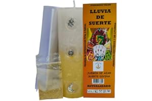 LCL VELAS Poderoso Velon Preparado Lluvia de Suerte | Vela Abre Caminos para Potenciar Ritual de Amor, Trabajo o Economía | Velones abrir camino al Éxito