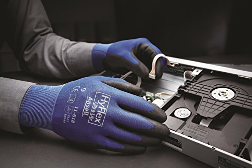 Ansell HyFlex 11-618 Mehrzweckhandschuhe, Mechanikschutz, Schwarze - 4