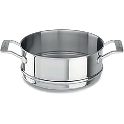 Kitchenaid Cuiseur Vapeur pour Casserole INOX, diamètre 24 cm, Argent, 24 cm