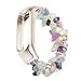 Produktbild Happysdh Armband kompatibel mit Xiaomi Mi Band 4, Smartwatch Zubehör Schmuck Ersatzarmband Armbänder Smartwatch für Frauen