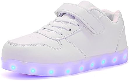 Aizeroth-UKLED Light up Trainers 7 Colors Luminous Flashing USB Charge Breathable Sport Running Shoes Gymnastic Tennis Sneakers Best Gift for Boys and Girls Birthday