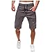 Produktbild Herren Shorts - Omingkog, Badehose für Herren Einfarbiges Kurze Hose für Freizeit Sport Jogginghose Trainingshose Sporthose Slim Fit Badeshorts Multi-Pocket Tooling Hosen(Grau3,XXL)