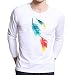 Produktbild Tee Tops T-Shirt Herren Tanks Fitness Shirt Tank Print Shirt T-Shirt Muscleshirt Sport Bluse Short Sleeve Tee Kleidung Shirt Hemd Outwear Rundhals Sweatshi Shirt Bluse Short Sleeve Tops LMMVP (M, Weiß)