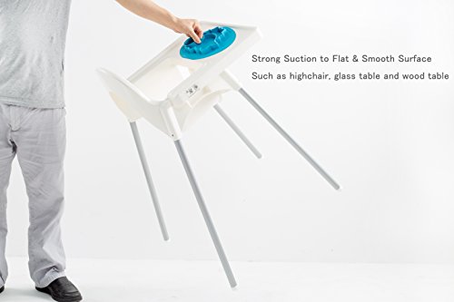 Qshare – Mini Silikon Tischset 28x20x2.5cm, ein Schüssel für Babys, Kleinkinder und Kinder, tragbar, ein BPA-freies, durch FDA zugelassenes Geschirr, Saugflächee, spülmaschinentauglich, mikrowellentauglich - 5