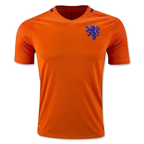 2016 UEFA Euro Cup Niederlande National Home Football Soccer Jersey in Orange Medium Orange – orange