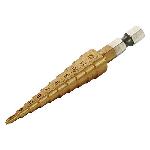 LESOLEIL HSS Hex Shank Pagoda Stufenbohrer 3-12mm,er Pack - 5