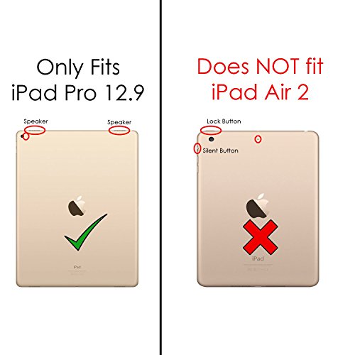 Forefront Cases® Neue Origami Hülle Tasche Case Cover für Apple iPad Pro 12.9 WIFI 128 GB Gold – 12,9″ Tablet – Rundum-Geräteschutz und intelligente Auto-Sleep-Wake-Funktion inkl. Eingabestift und Displayschutz - 4