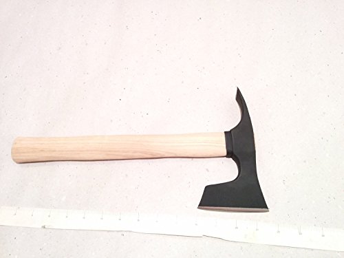 Piccolo Hatchet barbuto / Axe / Axt con Adze lama Bushcraft - Acciaio 4150