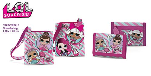 Preisvergleich Produktbild Lol Surprise Reisetasche mit Streifen und Geldbörse