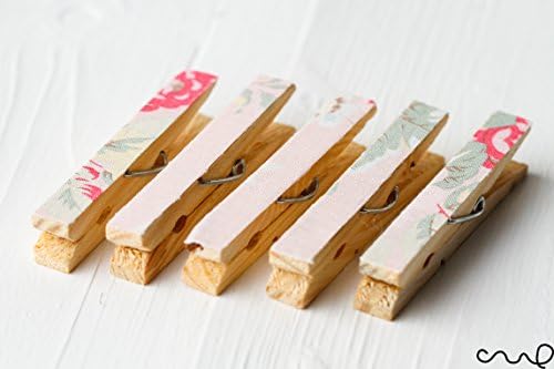 Redchocol8(R) Set of 5 Cath Kidston Vintage Pink Floral Fabric Cover Fridges Magnet Peg Handmade