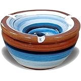 Ceramic Windproof Outdoor Ashtray,Perfect for Both Outdoor and Indoor,Cigarette Ash Holder for Home Office Decoration or Your Garden