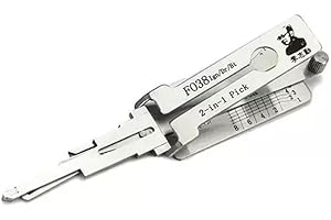 RLOKK FO38 LiShi 2 en 1 gancho de cerradura y decodificador, lector de llaves de automóvil, herramientas profesionales de cerrajería automática