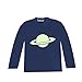 Inda-Bayi Baby-Toddler-Kids Cotton Long Sleeve T Shirt - glow in the dark saturn