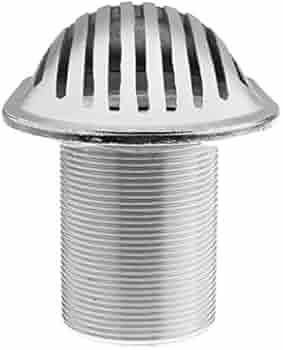 1” Stainless Steel 316 Threaded Thru Hull Fitting Intake Strainer For Boat Able