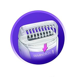 Remington Smooth and Silky Cordless Battery Powered Wet and Dry Lady Shaver, Electric Razor with Bikini Trimmer - Image 2