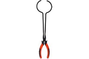 TMISHION Pinzas de crisol, acero Pinza de crisol Pinza de soporte de horno de fusión de oro, Pinza de soporte de horno de fusión de oro para la fundición de metales preciosos Herramienta para hacer joyas