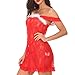 Produktbild Hansee Sexy Dessous Frauen Chemise Spitze Babydoll Voll Slip Nachtwäsche Kleid (L2)