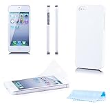  iCues Funda compatible con Apple iPhone SE / 5S / 5  ultra delgada caja blanca opaca  luz transparente lámina protección [protector de pantalla, incluyendo] Carcasa Bolsa Cover Case