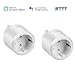 Produktbild WLAN Smart Steckdose,Mini Wifi Intelligente Plug fernbedienbar Kompatibel mit Alexa Goolge Home und IFTTT mit Timer Funktion für IOS Android APP 2er Pack