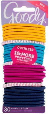Goody Ouchless Hair Elastics, 30 count