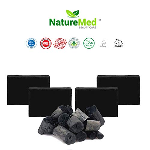 Naturemed Activated Charcoal Handmade Soaps Bathing Bar Enrich With Dead Sea Salt, Tea Tree Oil, Charcoal, Paraben free SLS free glycerin Soap (Pack Of 4) RS.324 (60.00% Off) - Amazon Naturemed Activated Charcoal Handmade Soaps Bathing Bar Enrich With Dead Sea Salt, Tea Tree Oil, Charcoal, Paraben free SLS free glycerin Soap (Pack Of 4) RS.324 (60.00% Off) - Amazon
